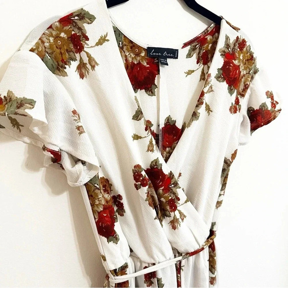 High Low Floral Romper Dress - Women’s Size Small - Picture 2 of 9